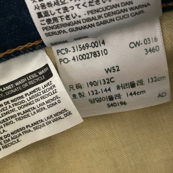 Men’s Levi 569 blue jean denim shorts size 52 - Picture 8 of 9